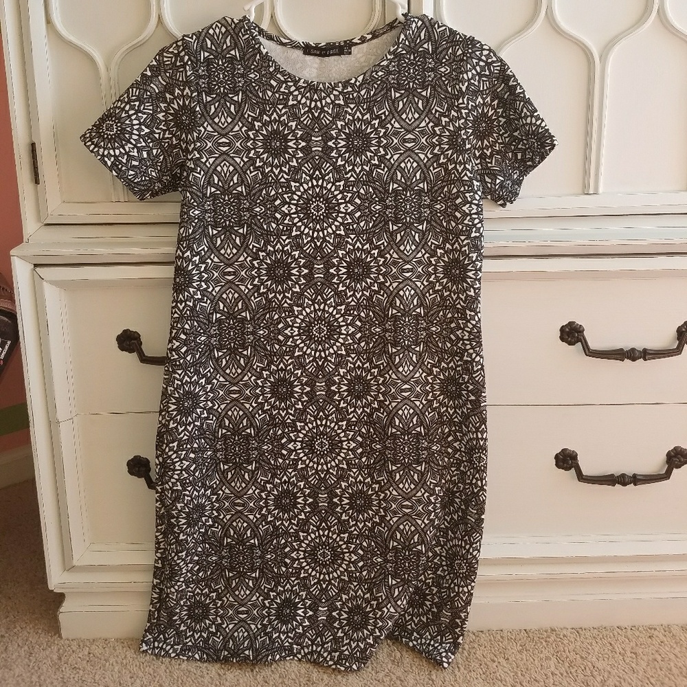 Black and white dress